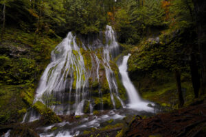 Panther Creek Falls in autumn.