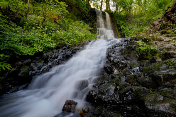 Upper Coopey Falls in Oregon's Columbia River Gorge.