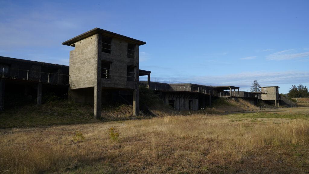 Retired military installations at Fort Stevens State Park in Oregon.