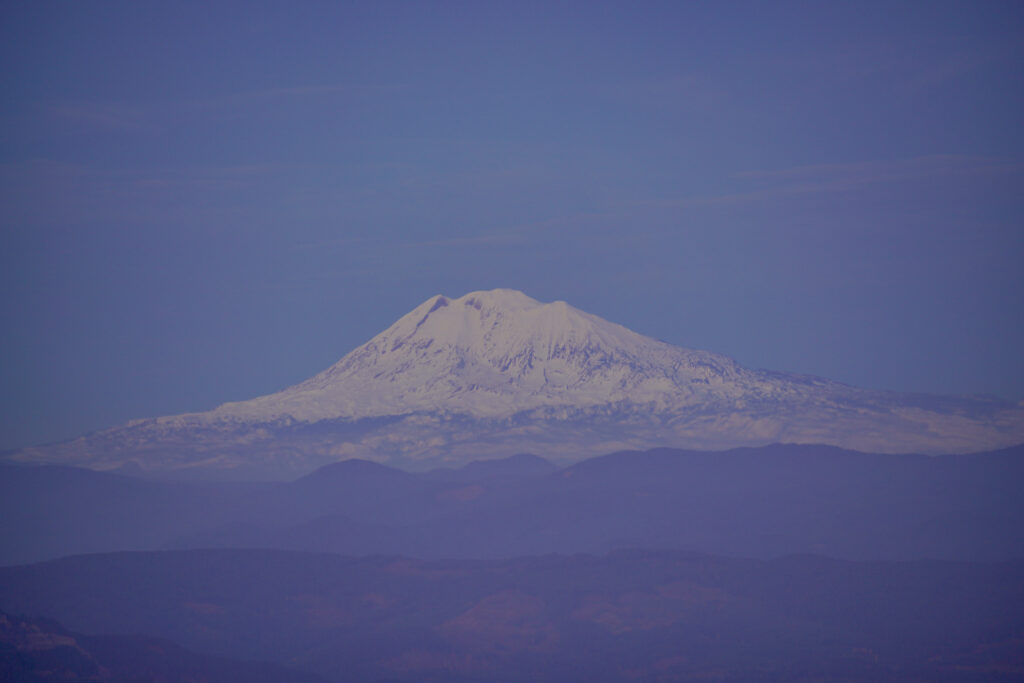 Mt Adams on a November evening.