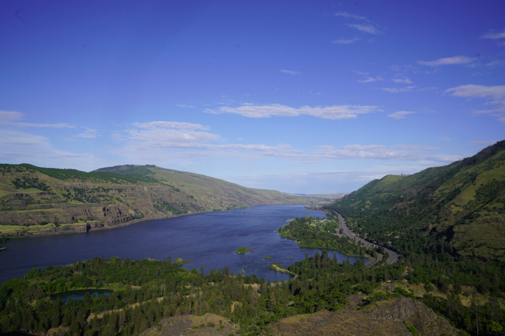 Looking east up the Columbia River from Rowena Crest Viewpoint on a pretty spring afternoon.