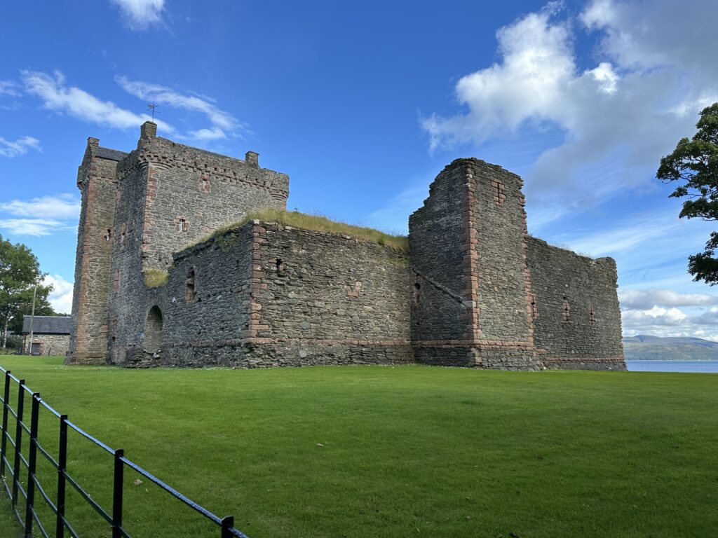 The exterior of Skipness Castle on Scotland's Campbelltown Peninsula.