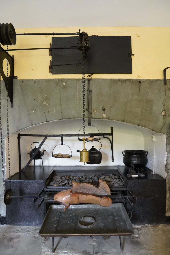 The oven and stone of Inveraray Castle's Victorian-era kitchen.